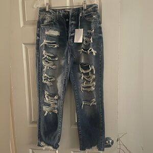 Cello Distressed Blue Jeans for women